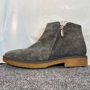 Italeau WATERPROOF Foliana Gray Suede Ankle Boots EU 38.5 US Womens 8